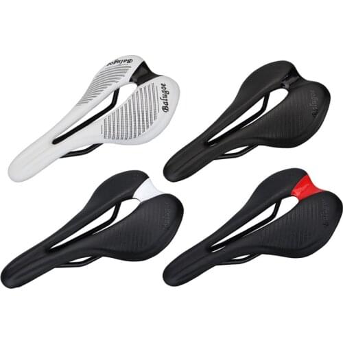 New BALUGOE Bicycle Seat Cushion Non-slip Groove Long Hole Velvet Fiber Seat Cushion Road Bike Mountain Bike Saddle Cushion