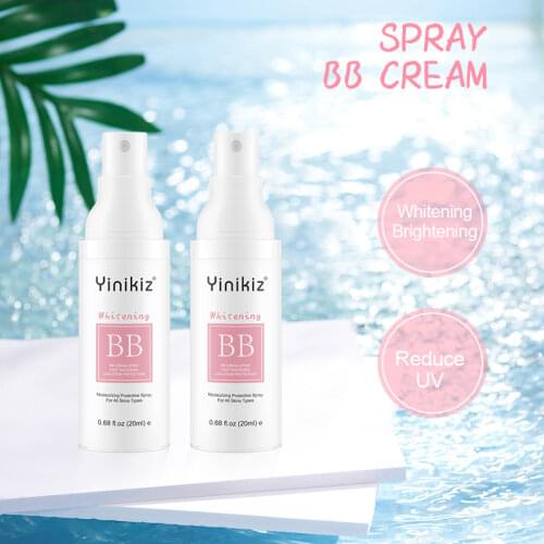 Spray BB Cream Concealer Brighten Whitening Moisturizing Base Face Foundation Makeup Beauty Skin Care 20ml Korean Cosmetic