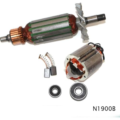 Drive Shaft Electric planer Armature Rotor,anchor stator bearing carbon brush parts for Makita N1900B 1900B , High-quality