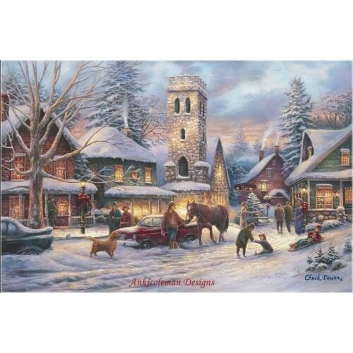 Needlework for embroidery DIY French DMC Color High Quality - Counted Cross Stitch Kits 14 ct Oil painting - Love Runs Deep