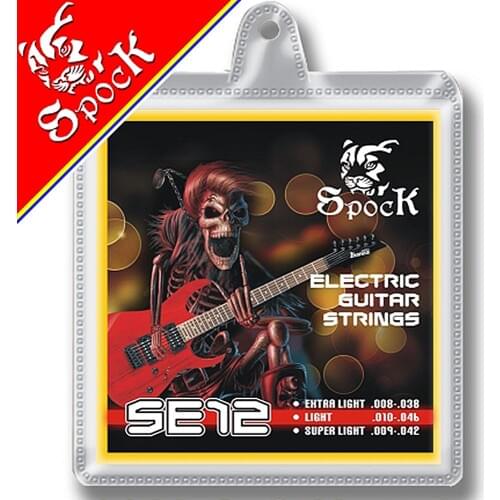 Electric Guitar Strings Spock SE12 Nickel Alloy Wound High Carbon Steel Core 009-042 inch