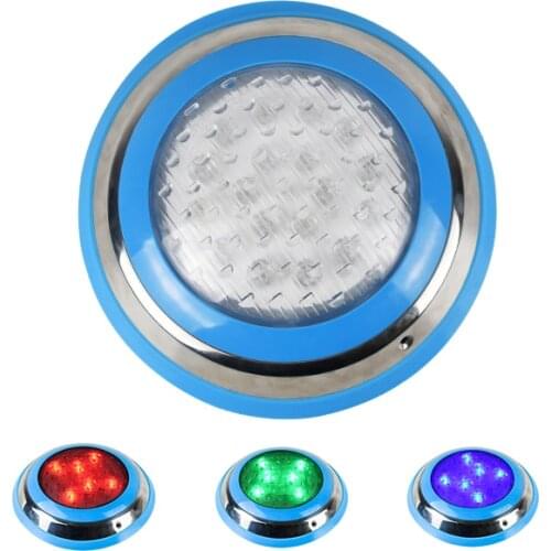 Swimming Pool Light RGB Surface Mounted LED Underwater Lights IP68 AC12V 54w Stainless Steel Fountain Lamp Spa Pond Lamps