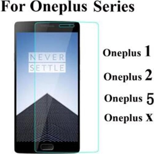 Tempered Glass Screen Protector For One Plus X 5 3 2 1 6 T For OnePlus 5 Two Toughened Explsion Proof Protective Glass Film