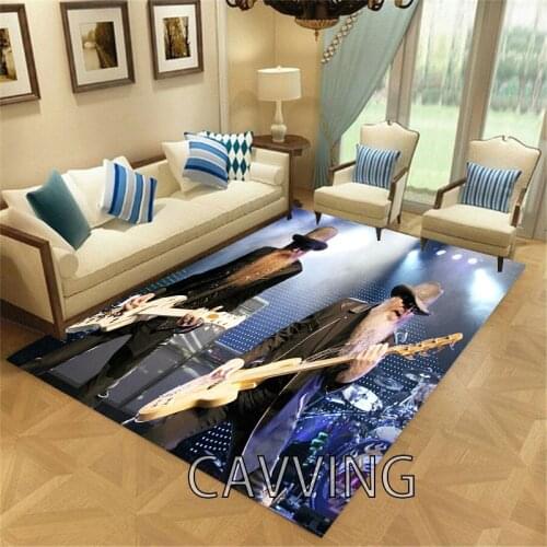 ZZ Top Band 3D Printed Carpets Soft Flannel Rugs Mat Rugs Anti-slip Large Rug Carpet Home Decoration