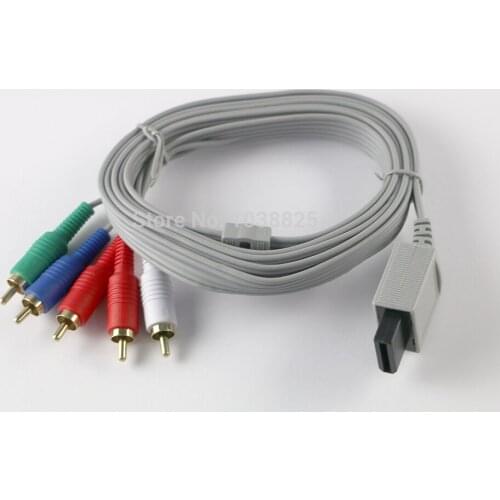 1.8m Component AV Cable High-Definition 1080i/720p HDTV AV Audio Adapter Cable Cord Wire 5RCA For Nintendo Wii