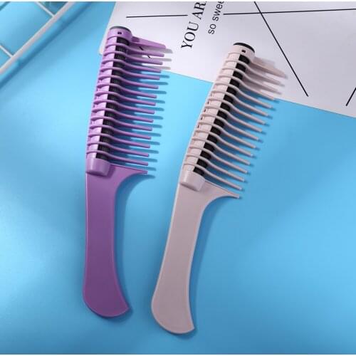1pc Anti Static Wide Tooth Hair Comb Reduce Hair Loss Curling Brush Salon DIY Salon Coloring Tools Barber Detangling Comb