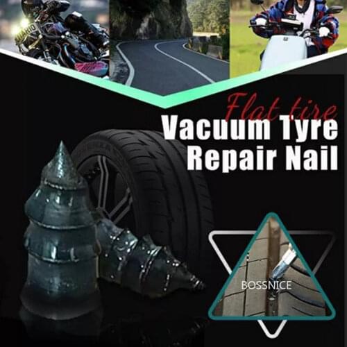 10Pcs/Set Vacuum Tyre Repair Nail for Car Trucks Motorcycle Scooter Bike Tire Puncture Repair Tubeless Rubber Nails