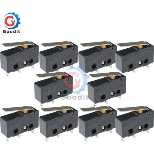 10PCS Micro Switch 5A 250V Tact Switch on off 3 PIN Buckle New Micro Switch KW11-3Z
