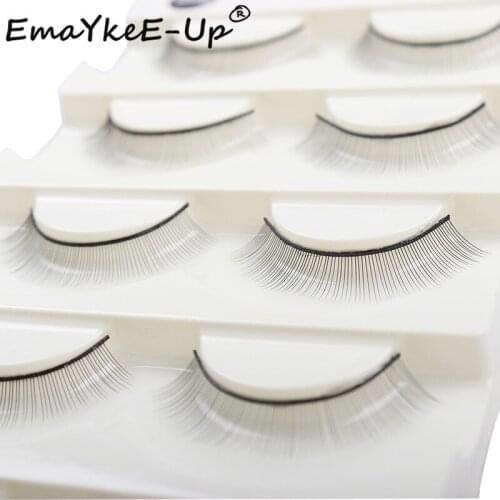 100 pcs Individual Natural Training Lashes False Eyelashes For Beginners Teaching Lashes Eye Extension Practice Tools