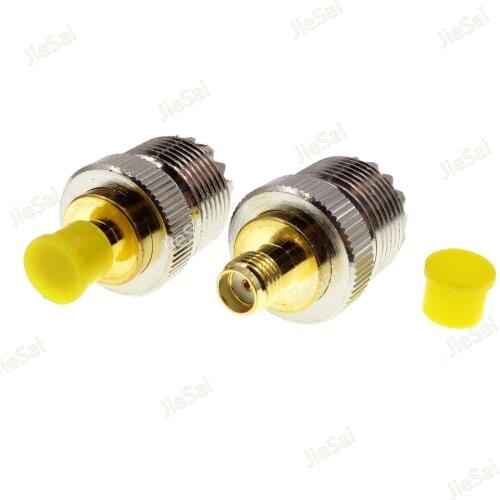2pcs UHF SL16 M Female Jack To SMA Female Plug Connector Adapter RF Coaxial Converter