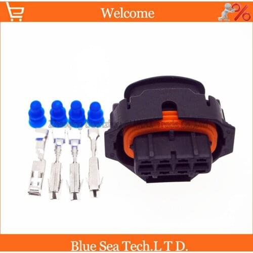 4Pin 3.5mm B.K Auto intake pressure sensor plug,Auto Air conditioning plug for Bosch car connector,for BMW,Audi,VW etc