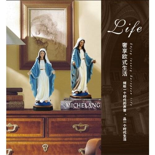 9" Religious Generous Virgin Mary Statue, The Blessed Mother of The Immaculate M68E