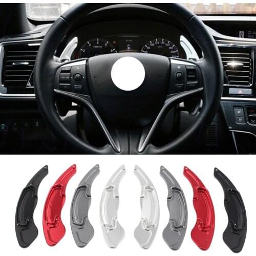 2Pcs Aluminum Car Steering Wheel Shift Paddle Extension Left+Right For Honda Accord 2014-2019 For Acura MDX RDX CDX ILX TLX