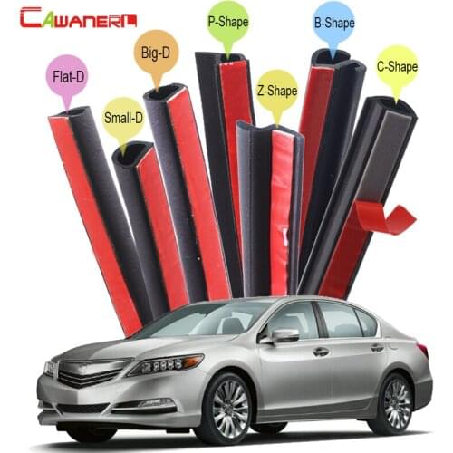 Cawanerl Full Car Seal Sealing Strip Kit Noise Insulation Rubber Weatherstrip Seal Edge Trim For Acura RLX TL TLX TSX Vigor