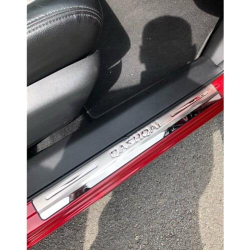 Car-Styling For nissan qashqai j11 2018 2019 Door Sill Trim Cover Scuff Plates Guard Protector Protection Sticker Accessories