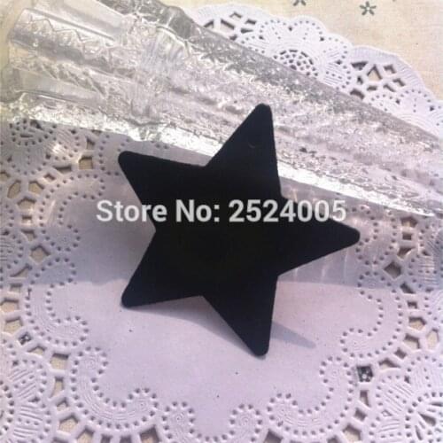 Free shipping in stock 6x6cm five-pointed star shape blank tag/350gsm black matt cardboard paper tags/paper card hang label