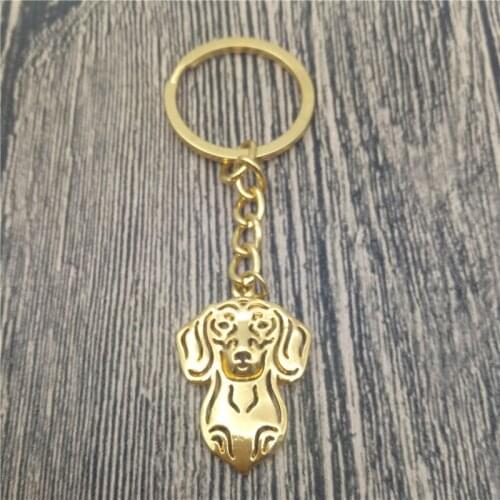Dachshund Key Chains Fashion Pet Dog Jewellery Dachshund Car Keychain Bag Keyring For Women Men