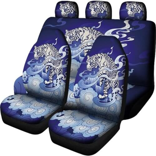 AUTO KEKAN Tiger Sky Car Seat Covers Animal Style Car Interior Protector Universal Fit for Vehicle Sedan Car For Toyota Suzuki
