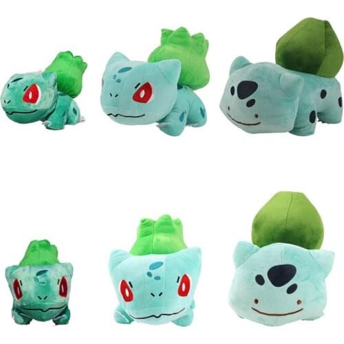 14-30cm 3 Styles Anime Bulbsaur Plush Dolls Cartoon Animal Stuffed Toys Birthday Christmas Gift for Children