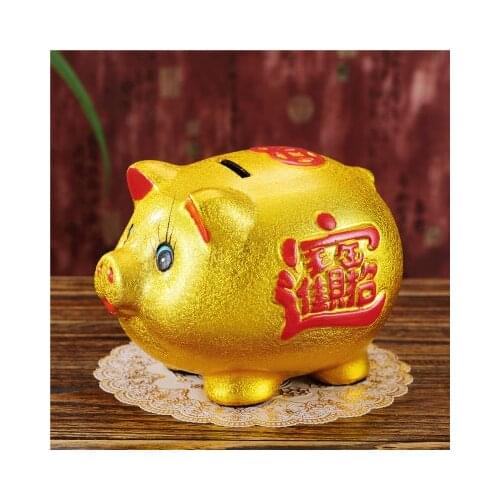 Ceramic piggy bank deposit box Ceramic gold electric cat hand - shake products Animal Wealth lucky Piggy bank bstatue home wedd