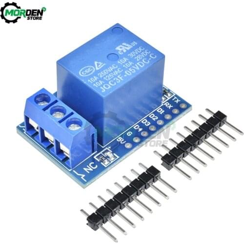 DC 5V Wemos D1 Mini Relay Shield 1 Channel Relay Module Power Supply Relay Control Module for ESP8266 Development Board