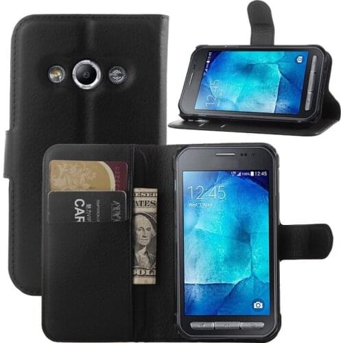 Fashion Wallet PU Leather Case Cover For Samsung Galaxy Xcover 3 G388F Flip Protective Phone Back Shell Slot Holders