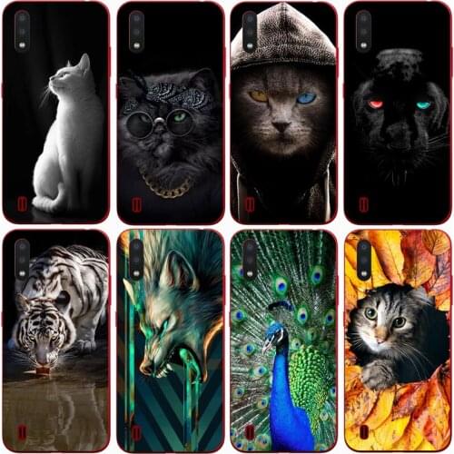 Fashion Soft silicone TPU Back Cover For SAMSUNG GALAXY A01 Phone Funda Case For Samsung Galaxy a 01 Cute Cartoon Case