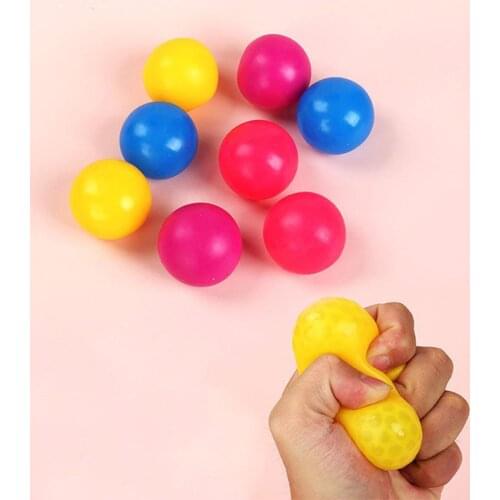 Stick Wall Ball Toys Sticky Squash Ball Squishy Toys Red Anti Stress Soft Toy ball Stress Relief Balls for Kids Funny Toys