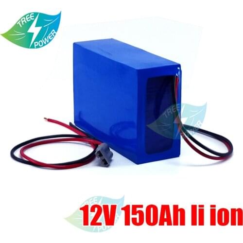 Rechargeable Batteries 12V Lithium ion Battery 150Ah with bluetooth for Ship Rubber Boat Propeller RV+10A Charger