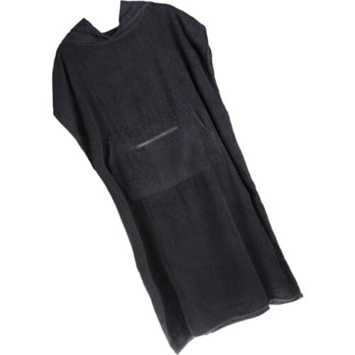 Beach Toweling Poncho Bathrobe Cloak Change Clothes Adult Size for Bathing