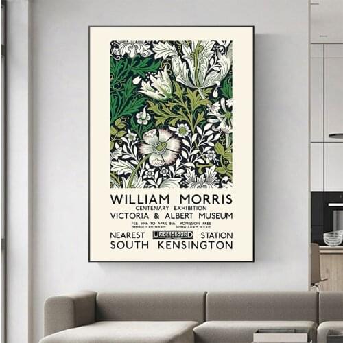 William Morris Posters and Prints The Victoria and Albert Museum Canvas Painting Picture Cuadros for Living Room Home Decoration