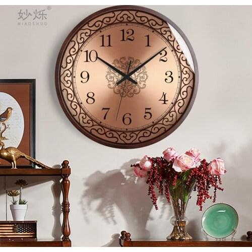 Luxury Nordic Wall Clock Modern Design Gold Europe Style Wall Clock Vintage Creative Living Room Reloj Pared Home Decoration
