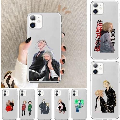 Luxury Tokyo Revengers Anime Style Phone Case cover For iphone 11 pro max Cases 12 8 7 6 s XR PLUS X XS SE 2020 mini Transpare