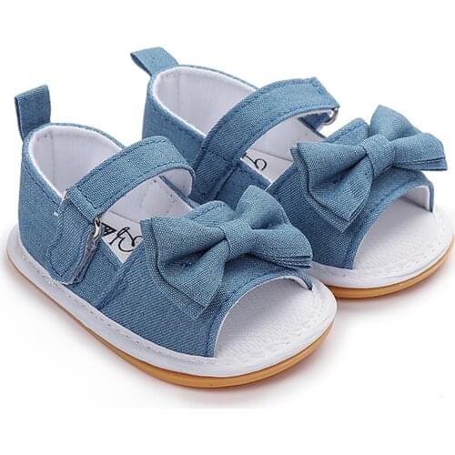 TELOTUNY sandals Children Toddler Baby Girls Boys Plaid Bow Princess Shoes Soft Sole Non-Slip Summer Beach Sandals Prewalker
