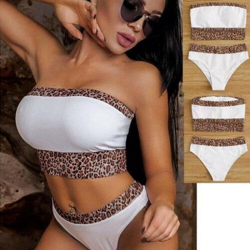 Sexy Women Swimwear Bikini Push-up Padded Bra High Waist Swimsuit Bathing Suit