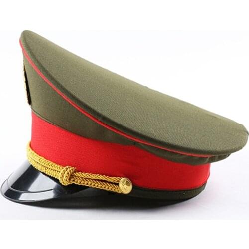 Captain Naval Military Hats Wide Brim Army Visor Cap For Band Show Sing Dance Cosplay Halloween Christmas Festival New Year Gift