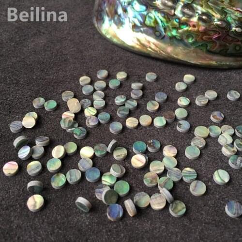 50pcs Diameter 4mm/6mm Abalone shell Sound Point for DIY musical instrument accessories and home crafts decoration Thickness 2mm