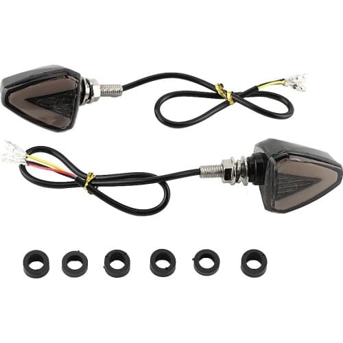 1Pair Motorcycle LED Turn Signal Daytime Running Light Blinker Flasher Indicator Light Universa