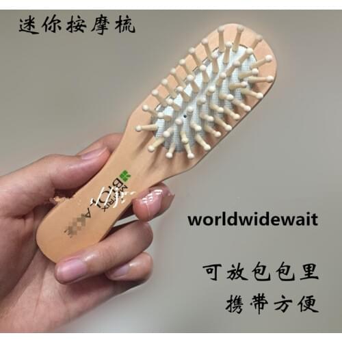1PC Wood Mini Air Cushion Massage Comb