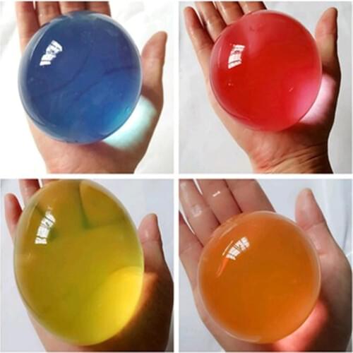 100pcs Large Mixed Color Crystal Mud Hydrogel Crystal Soil Outdoor Water Beads Vase Soil bonsai plant Grow Magic Balls Kids Toy