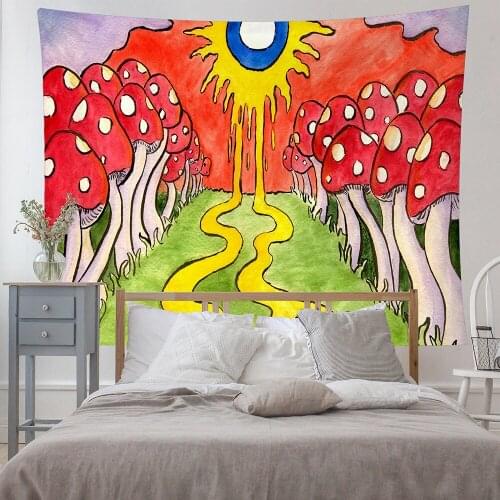 2021 Fancy Home Tapestry Skull Print Rectangular Background Cloth Decorative Hanging Carpet for Bedroom Sitting Room Home Decor