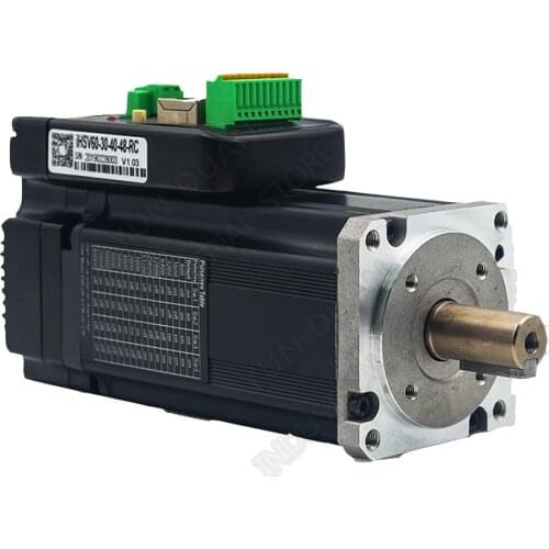 400W 1.27Nm 3000RPM Canopen Modbus RTU RJ45 Integrated Servo 60mm NEMA24 DC48V DSP Hybrid Motor Driver 1000Line Encoder for CNC