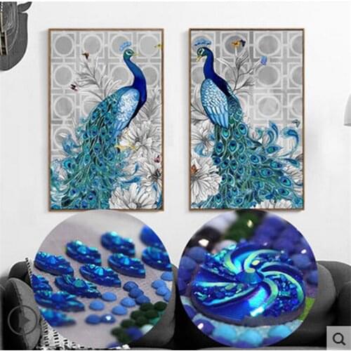 5D Diamond Embroidery Diy Diamond Painting Peacock Pictures Diamond Mosaic Christmas Gift Diamond Picture Home Decor