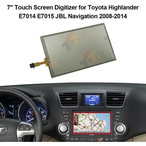 7" Touch Screen Digitizer for Toyota Highlander JBL E7015 Navi LQ070T5GA01/GC01