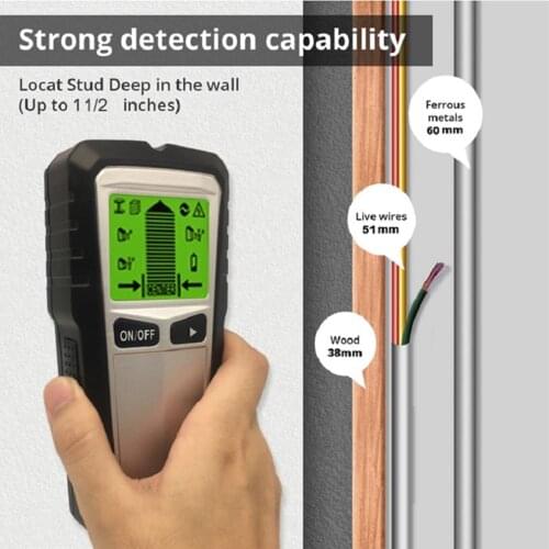 Hot Newest Wood Wire Detector Wireless Portable Digital Metal Detector Wall Detector Accurate Fast Wall Scanner Depth Tracker