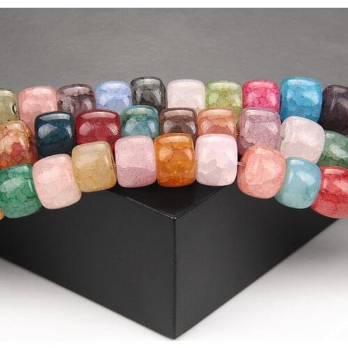 Mix Color Bead Oval Veins Agates Spacer Beads For Jewelry DIY Handmade Craft Bracelet Earrings Necklace Charm Accessories 10x8mm