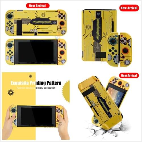 Yellow Color Case For Switch Protective Shell Hard Cover Shockproof Joycons Controller Split Full Case for Nintendo Switch Acces