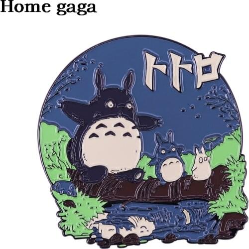 DB438 Homegaga Anime Cat Cute Pins Brooch Creative Metal Pin Badges on Backpack Lapel Pins for Clothing Accessories