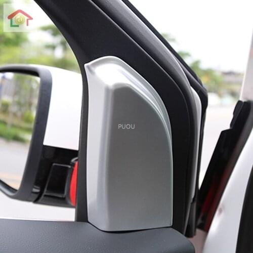 For Ford Edge 2015 2016 2017 2018 Car Styling Front Inner Triangle Panel Cover Trim Frame Sticker Interior Accessories