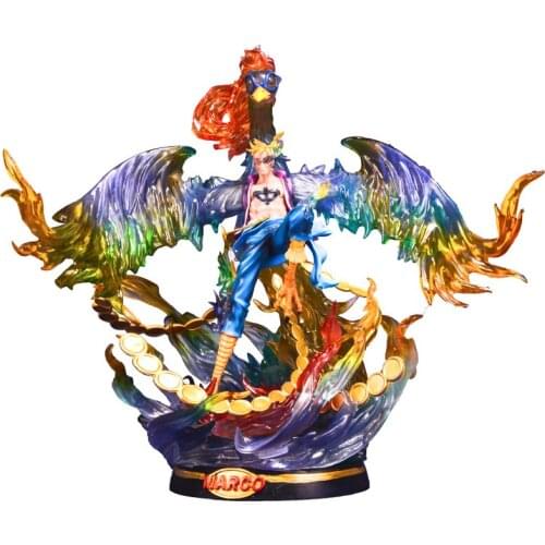 One Piece Big Size Marco Phoenix 46cm PVC Model Action Figure Figma Anime Archetype Sexy Movie Toy Gift Collectible Doll Gift